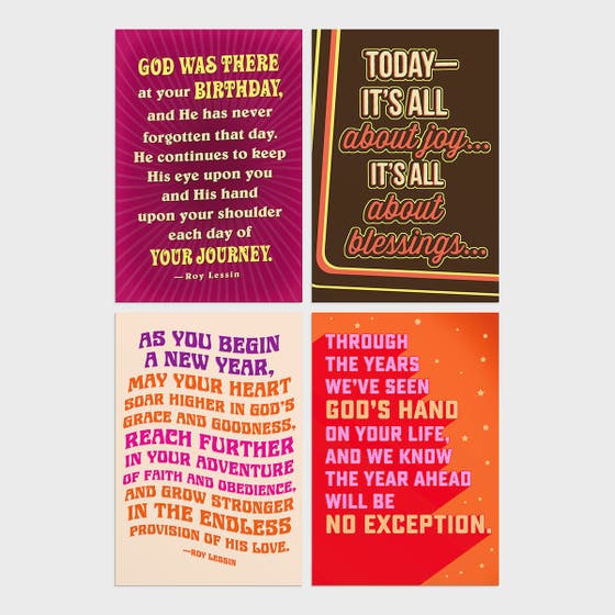 Birthday - All About Joy & Blessings - 12 Boxed Cards, KJV