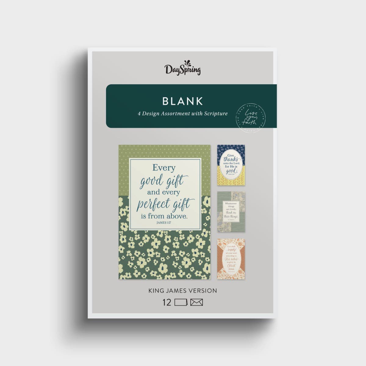 Blank - Every Good Gift - 12 Boxed Cards and Envelopes, KJV