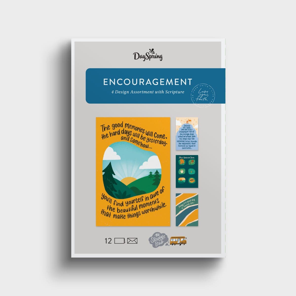 The Struggle Bus - Encourage - 12 Boxed Cards and Envelopes