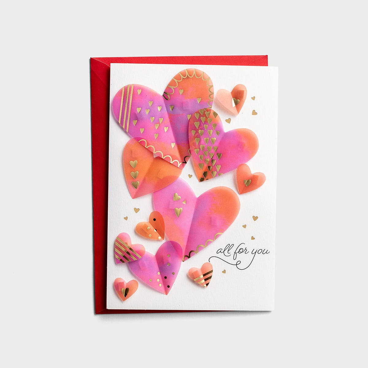 Valentine's Day - One I Love - All For You - 1 Premium Greeting Card