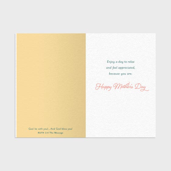 Mother's Day - Caring, Wise, Beautiful Heart - 1 Premium Card