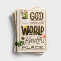 Appreciation - God Made the World Kinder - 6 Greeting Cards