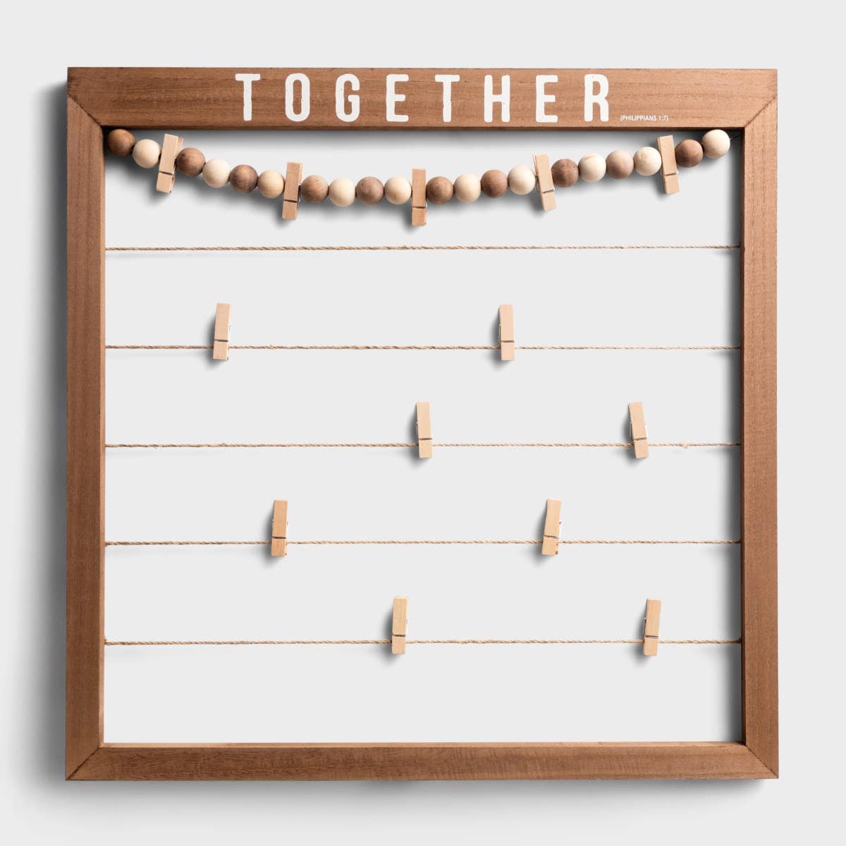 Wall Hanging Prayer Reminder Board with Prayer Notes Clips for Sharing 