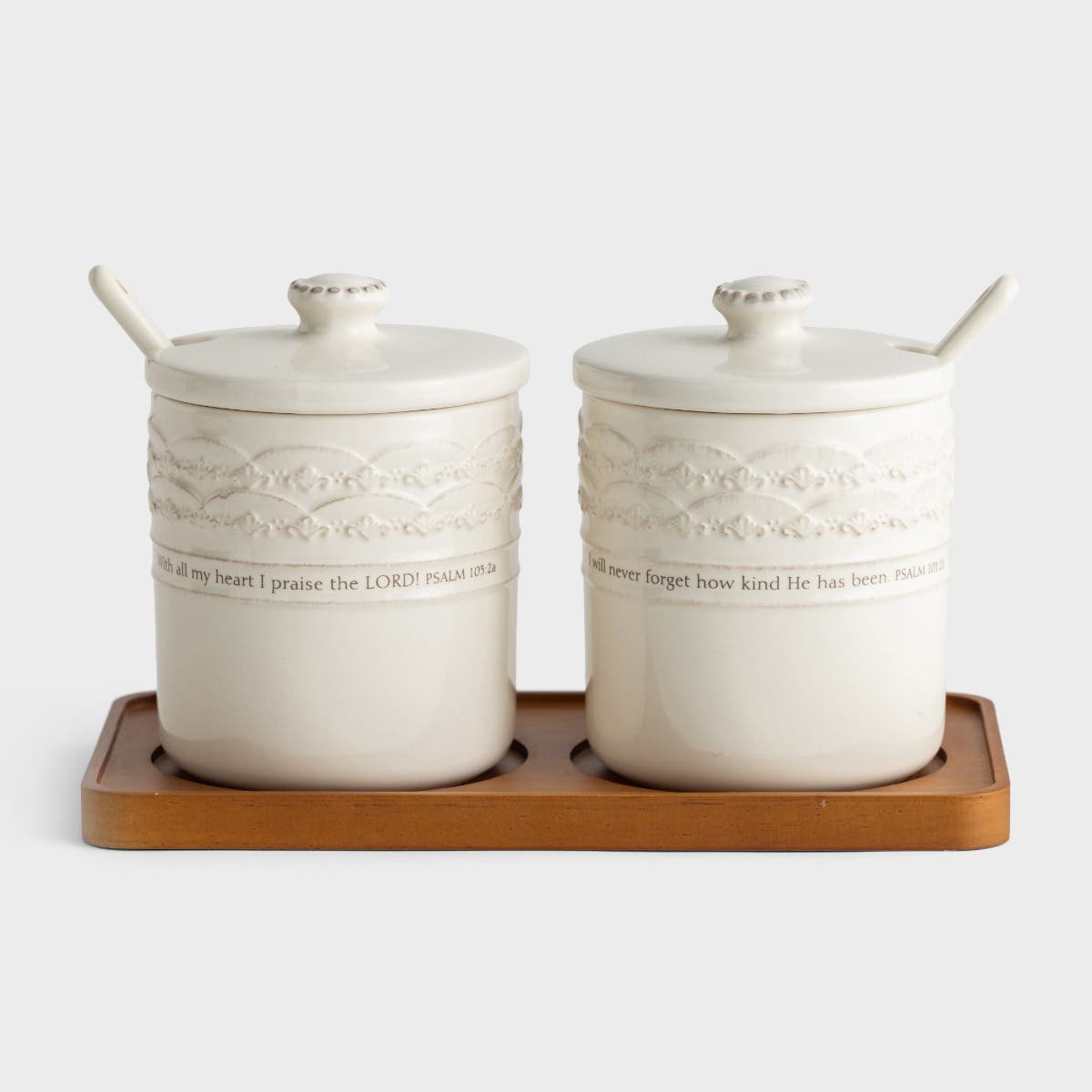 Mary & Martha - Grace & Gratitude Condiment Set + Tray