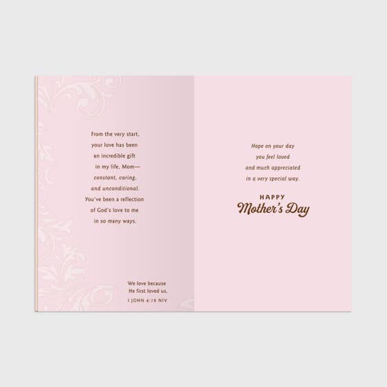 Mother's Day - Mom - So Thankful For You - 1 Greeting Card