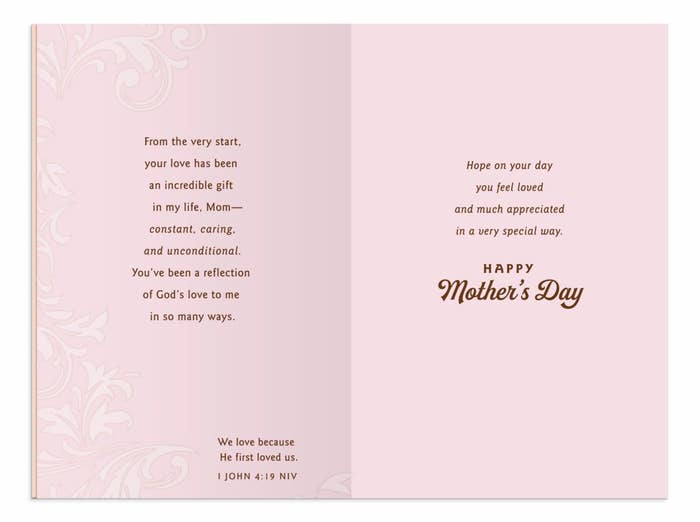 Mother's Day - Mom - So Thankful For You - 1 Greeting Card