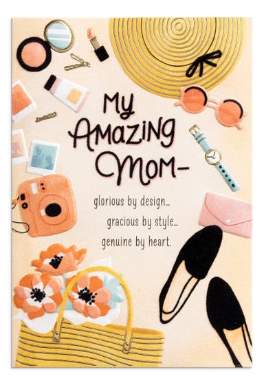 Mother's Day - Mom - My Amazing Mom - 1 Greeting Card