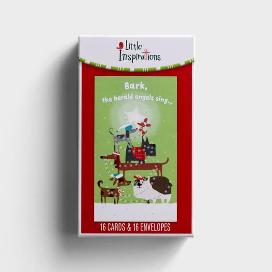Little Inspirations - Paw-Some Christmas - 16 Christmas Boxed Cards and Envelopes