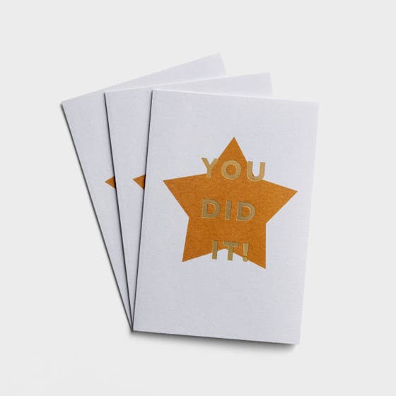 Noteworthy - Congratulations - You Did It - 3 Greeting Cards