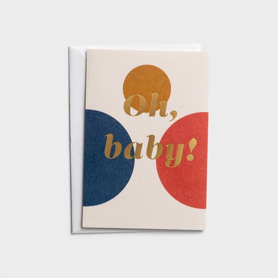 Noteworthy - Newborn - Oh, Baby - 3 Greeting Cards