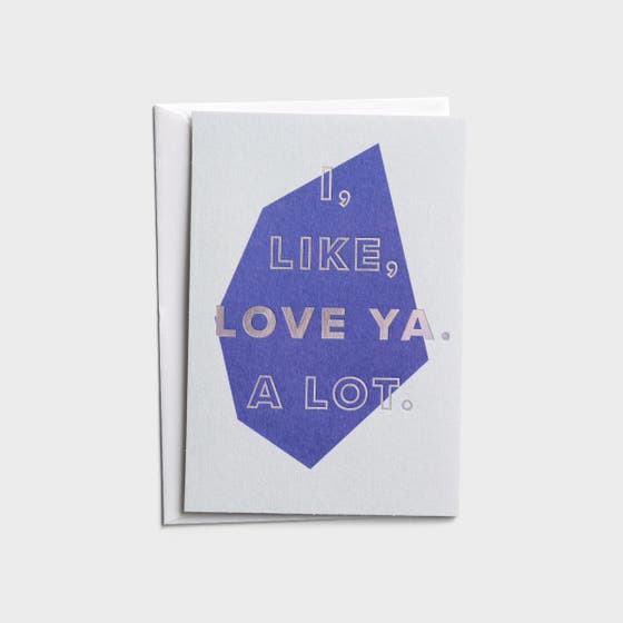 Noteworthy - For Anyone - Love Ya. A Lot. - 3 Greeting Cards