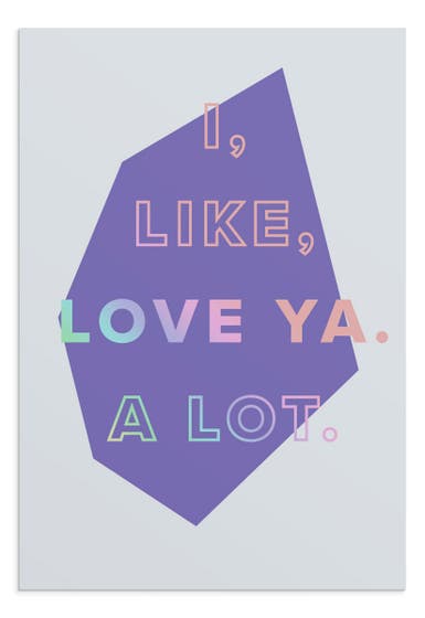 Noteworthy - For Anyone - Love Ya. A Lot. - 3 Greeting Cards