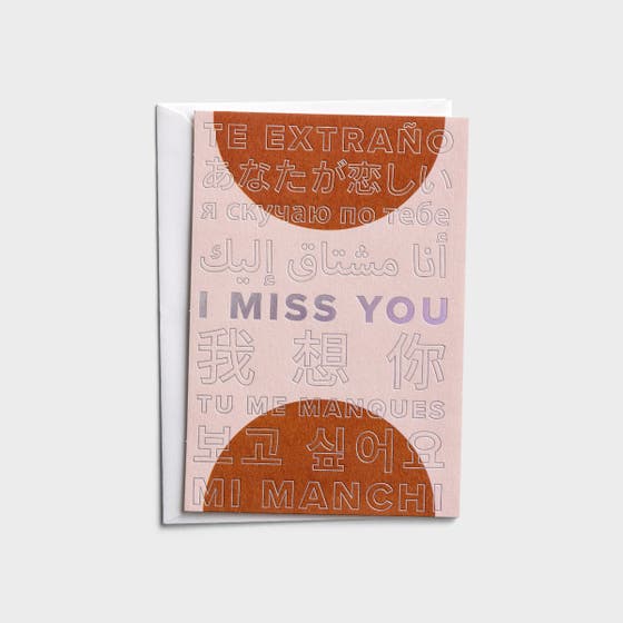 Noteworthy - For Anyone - I Miss You - 3 Greeting Cards