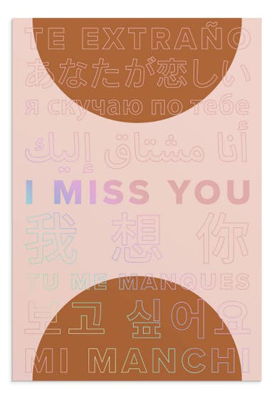 Noteworthy - For Anyone - I Miss You - 3 Greeting Cards