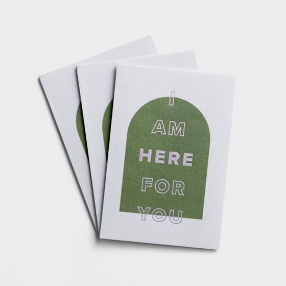 Noteworthy - Encouragement - I am Here for You - 3 Greeting Cards