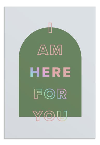 Noteworthy - Encouragement - I am Here for You - 3 Greeting Cards