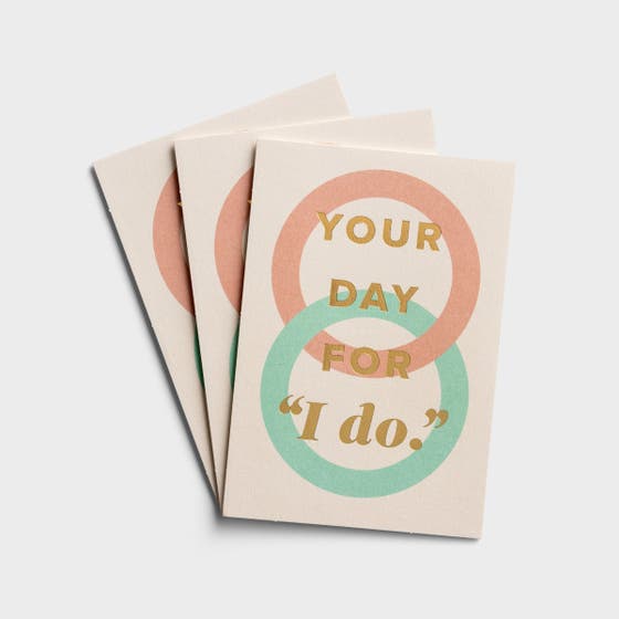 Noteworthy - Wedding - Day for "I Do" - 3 Greeting Cards