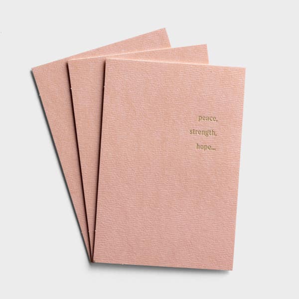 Sadie Robertson Huff - Encouragement - Peace, Strength, Hope - 3 Greeting Cards
