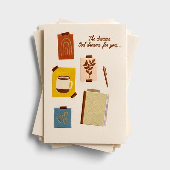 Appreciation - Dream God Dreams for You - Set of 6 Greeting Cards