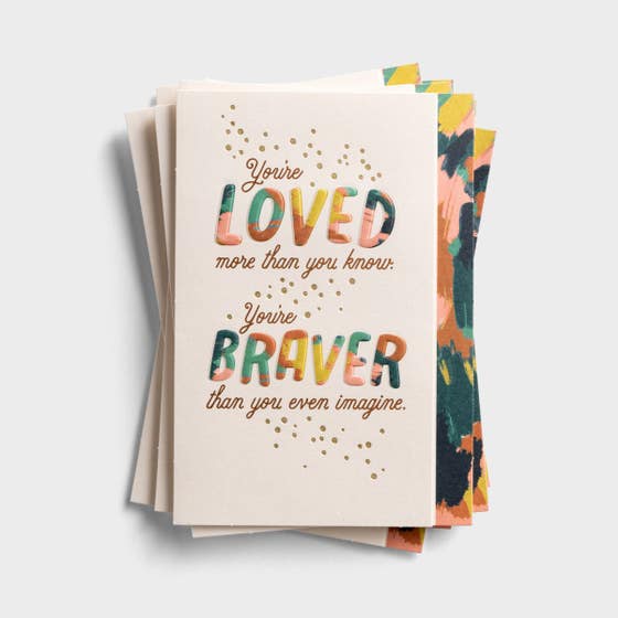 Encouragement - Loved More Than You Know - Set of 6 Greeting Cards