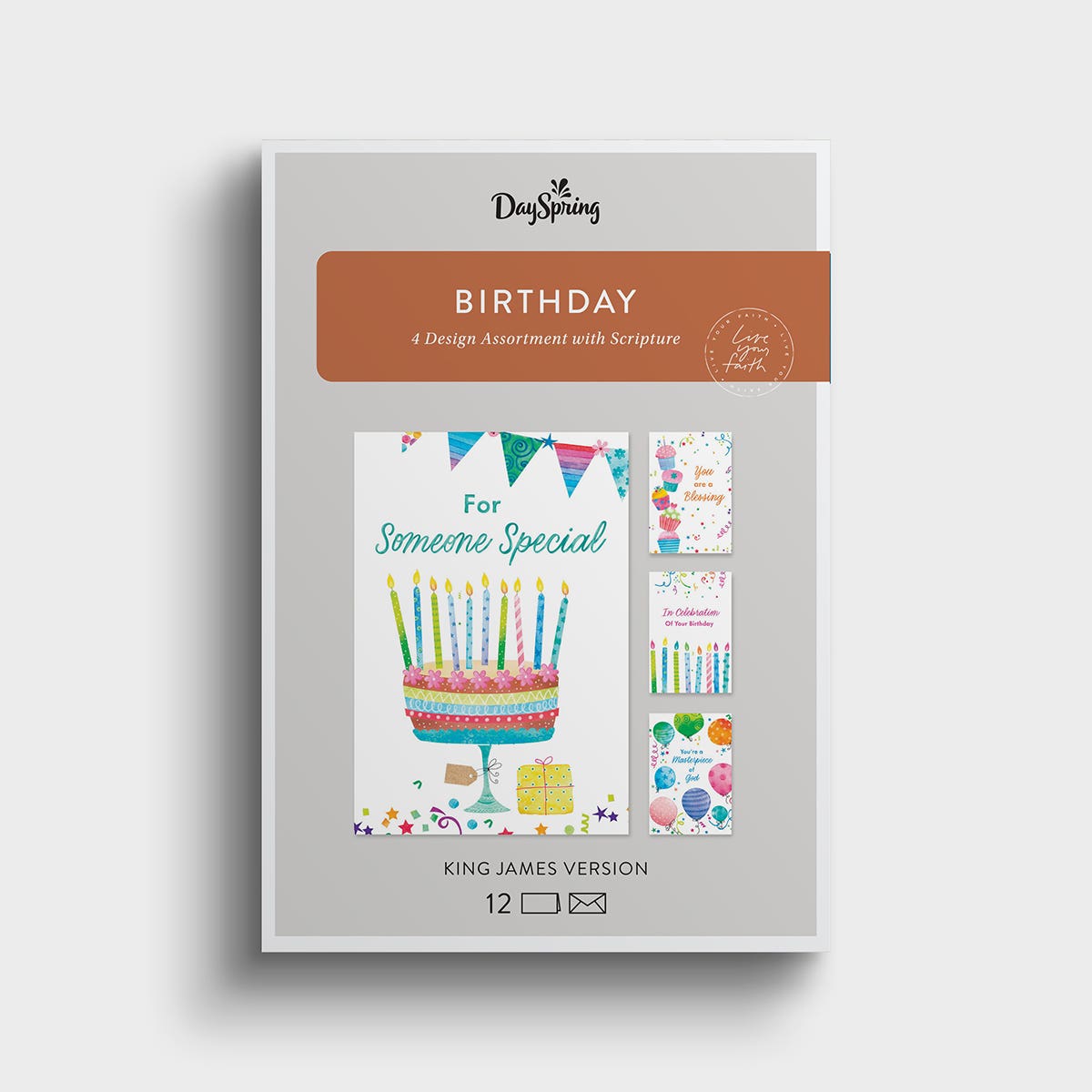 Birthday - A Masterpiece of God - 12 Boxed Cards and Envelopes, KJV