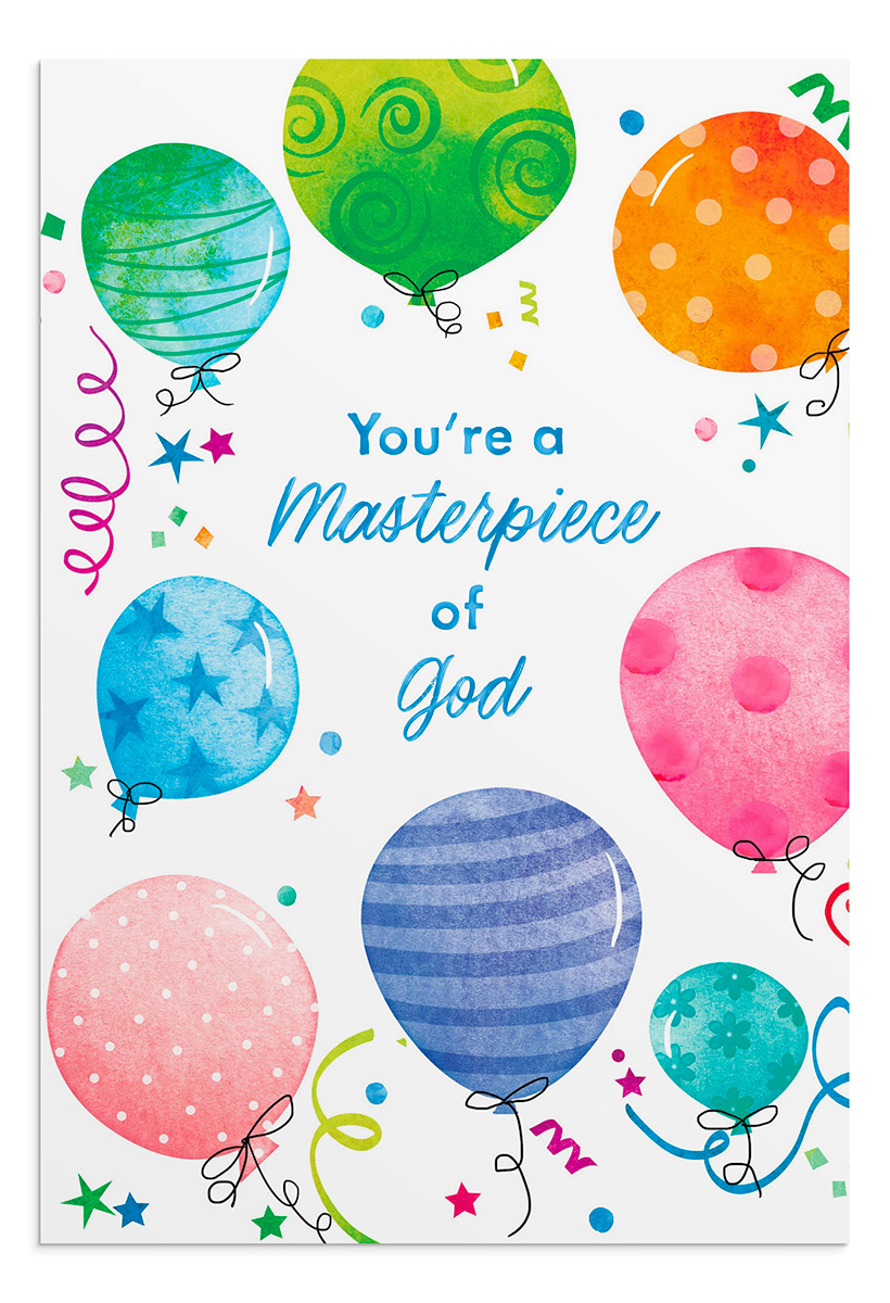 Birthday - A Masterpiece of God - 12 Boxed Cards, KJV