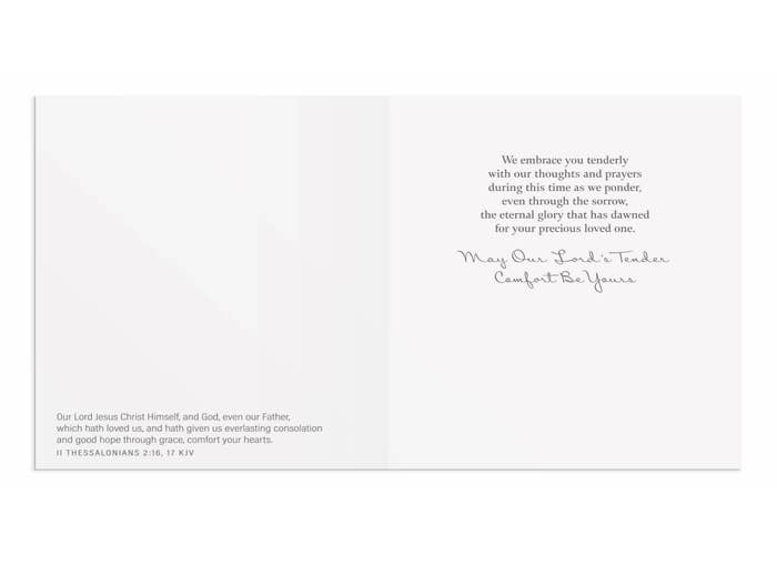 Sympathy - God's Tender Comfort - 12 Boxed Cards, KJV