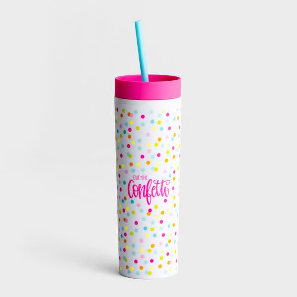 Maghon Taylor - Cue the Confetti - Straw Tumbler
