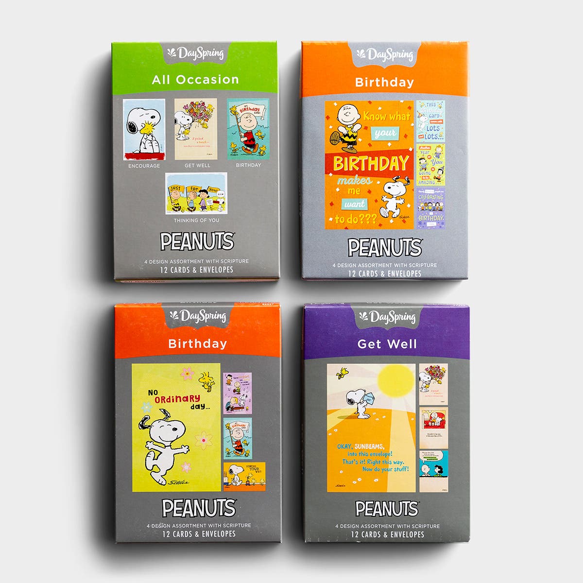 Peanuts - Bundle of 4 Boxed Cards