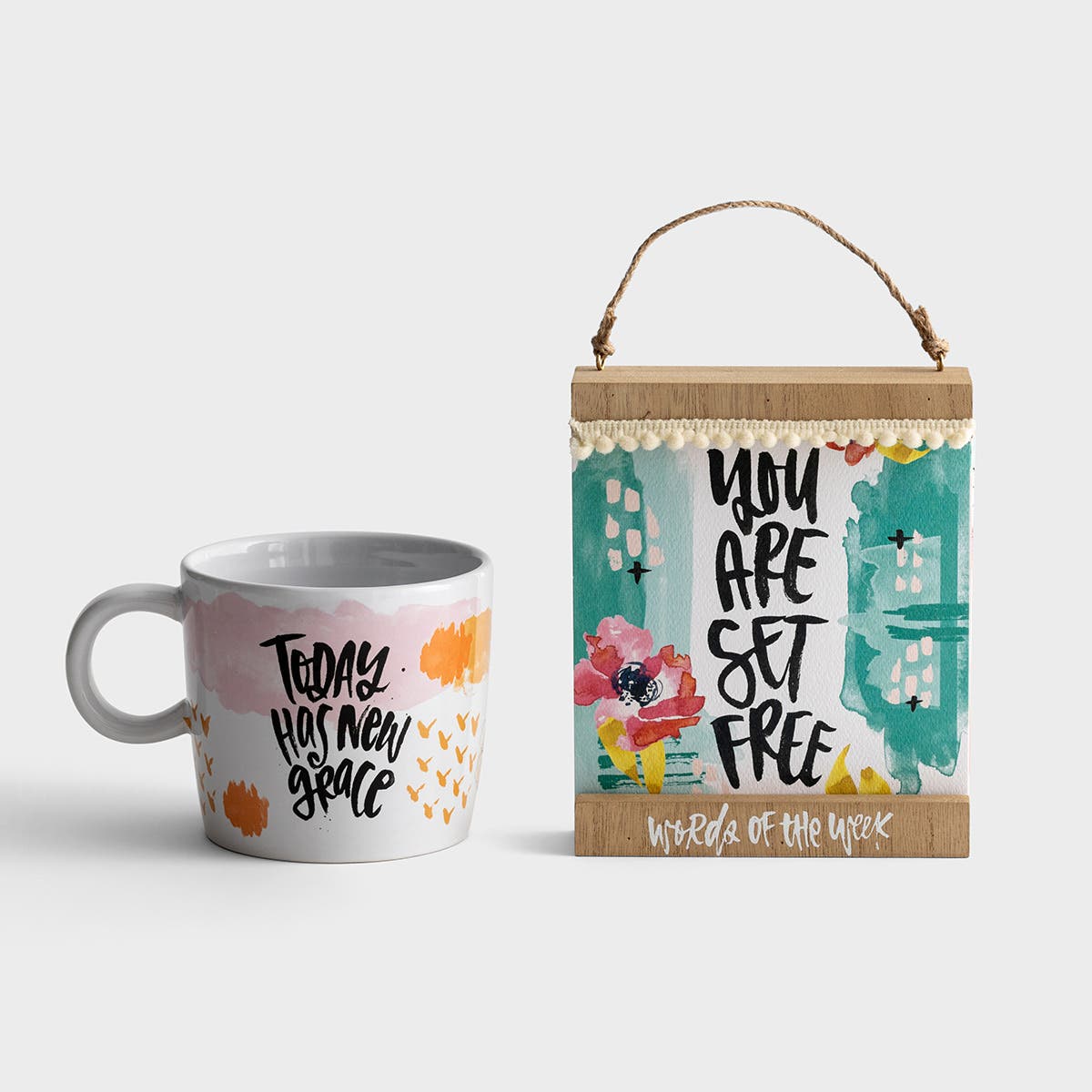 Katygirl Words of the Week and New Grace Ceramic Mug - Gift Set