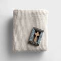 With You Always Handheld Wooden Cross & Chenille Throw Blanket - Gift Set