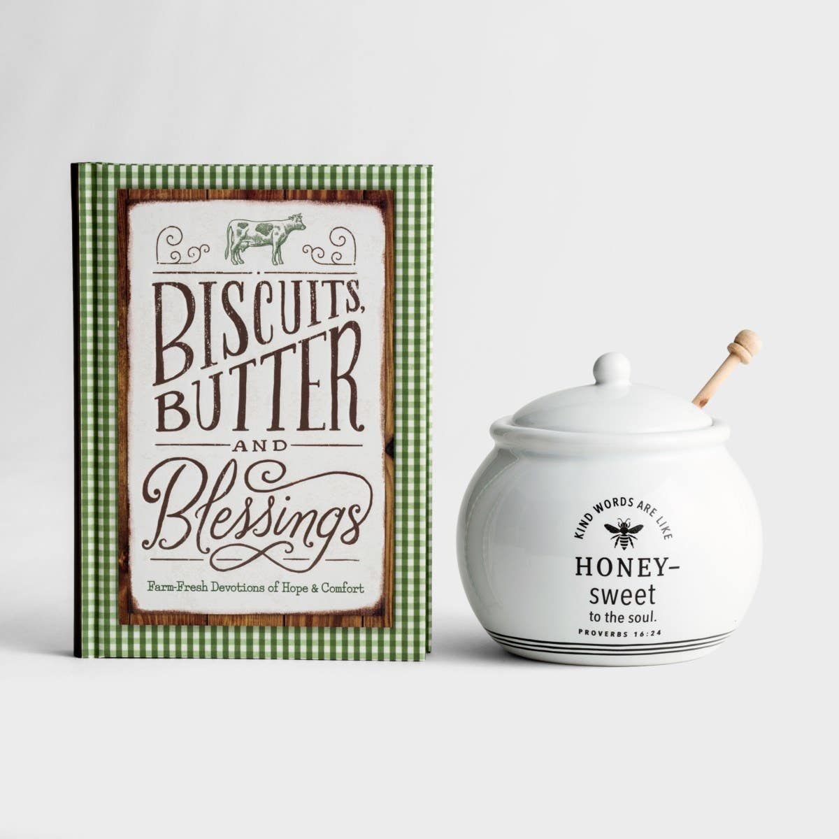Biscuits, Butter and Blessings Devotional and Honey Pot - Gift Set