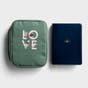 DaySpring Hope & Encouragement Navy Bible & Studio 71 Love Bible cover - Gift Set