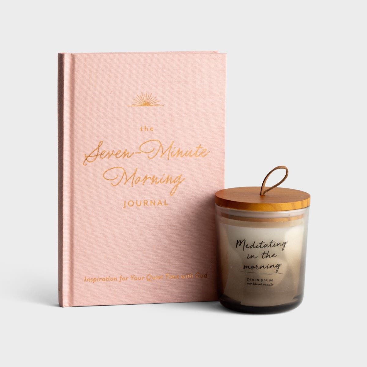 7 Minute Morning Book & Meditating Candle - Gift Set