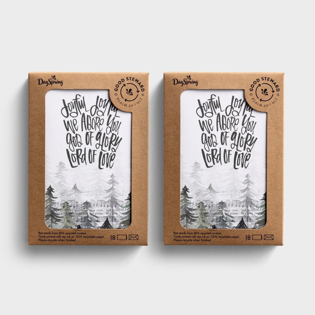 Good Steward - Katygirl - 18 Christmas Boxed Cards and Envelopes - Set of 2