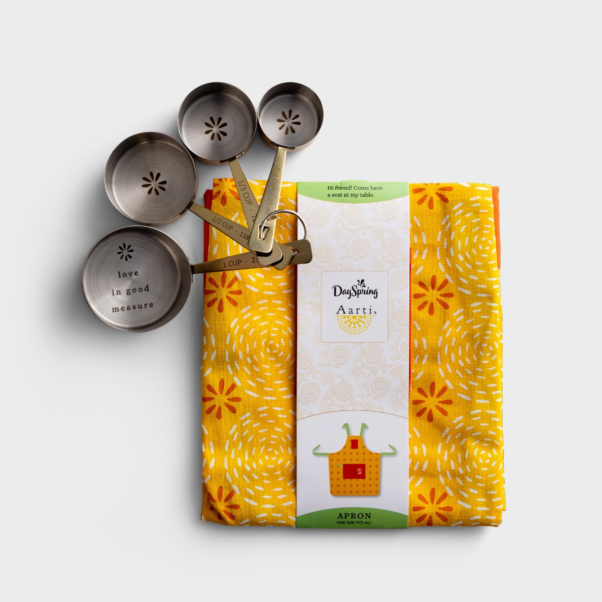Aarti Sequeira - Apron + Measuring Cups Gift Set