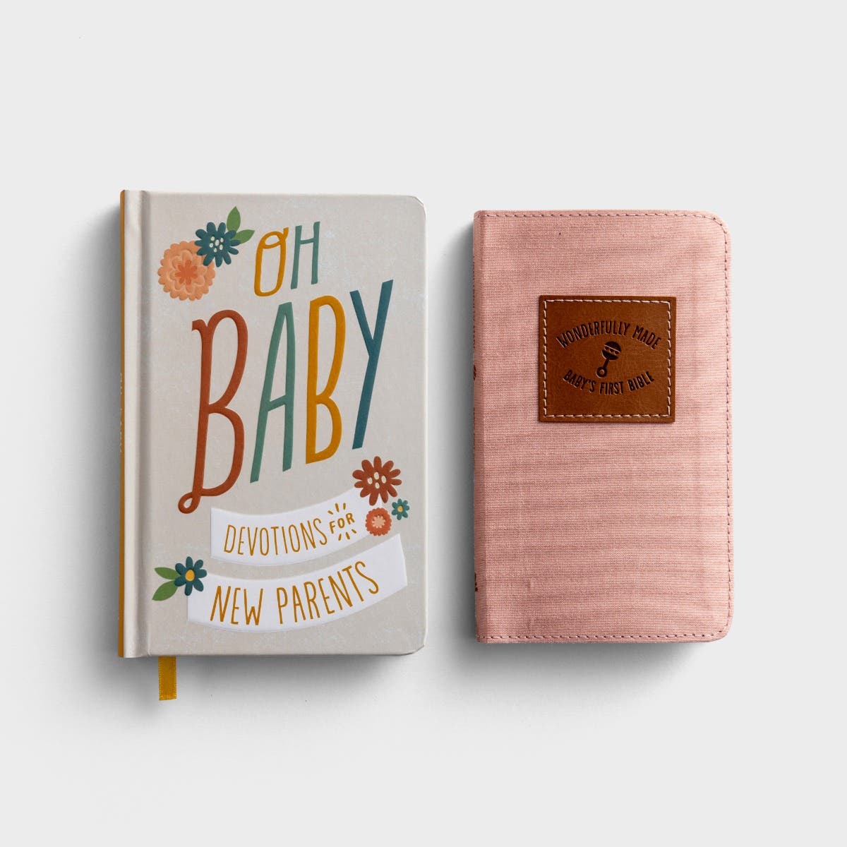 Baby Girl's Bible + Oh, Baby! Devotional - Set