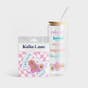 Clairmont & Co. - Created Floral Sticker and Glass Tumbler - Gift Set