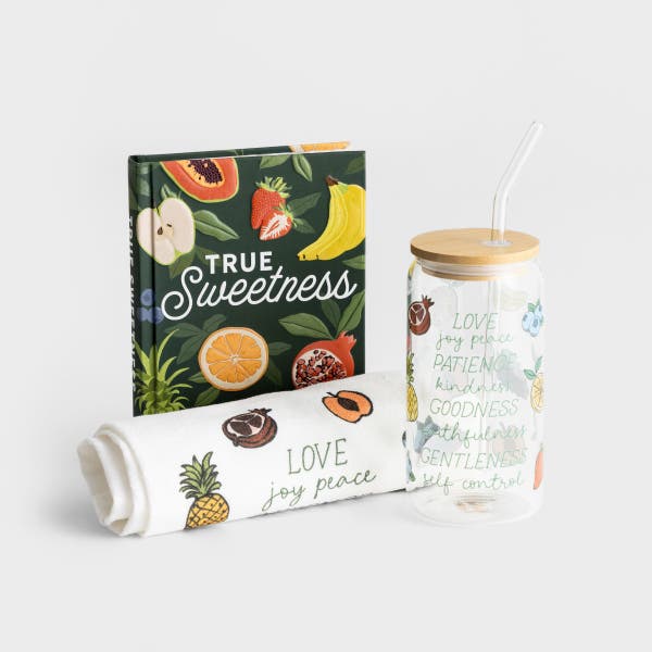 True Sweetness + Fruit of Spirit Tea Towel + Cold Brew Tumbler - Gift Set