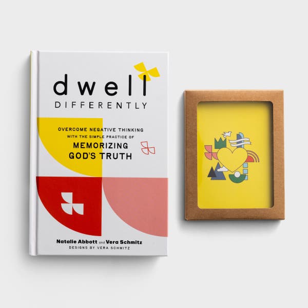 Dwell Differently - Scripture Memory Book + Companion Scripture Memory Verse Art Prints - Gift Set