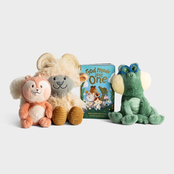 God Made Just One - Board Book + Plush - Gift Set