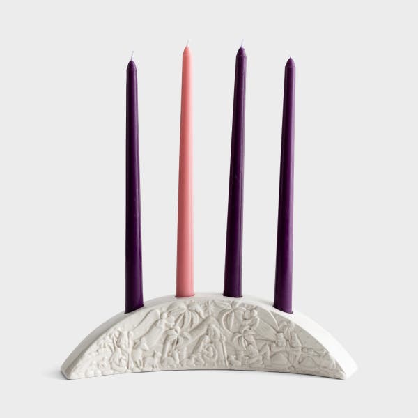 Demdaco - Advent Candleholder & Candles - Gift Set