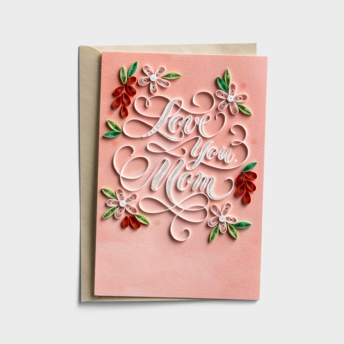 Mother's Day - Love You, Mom - 1 Premium Greeting Card