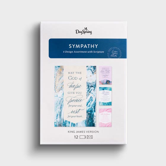 Sympathy - Marble Design - 12 Boxed Cards