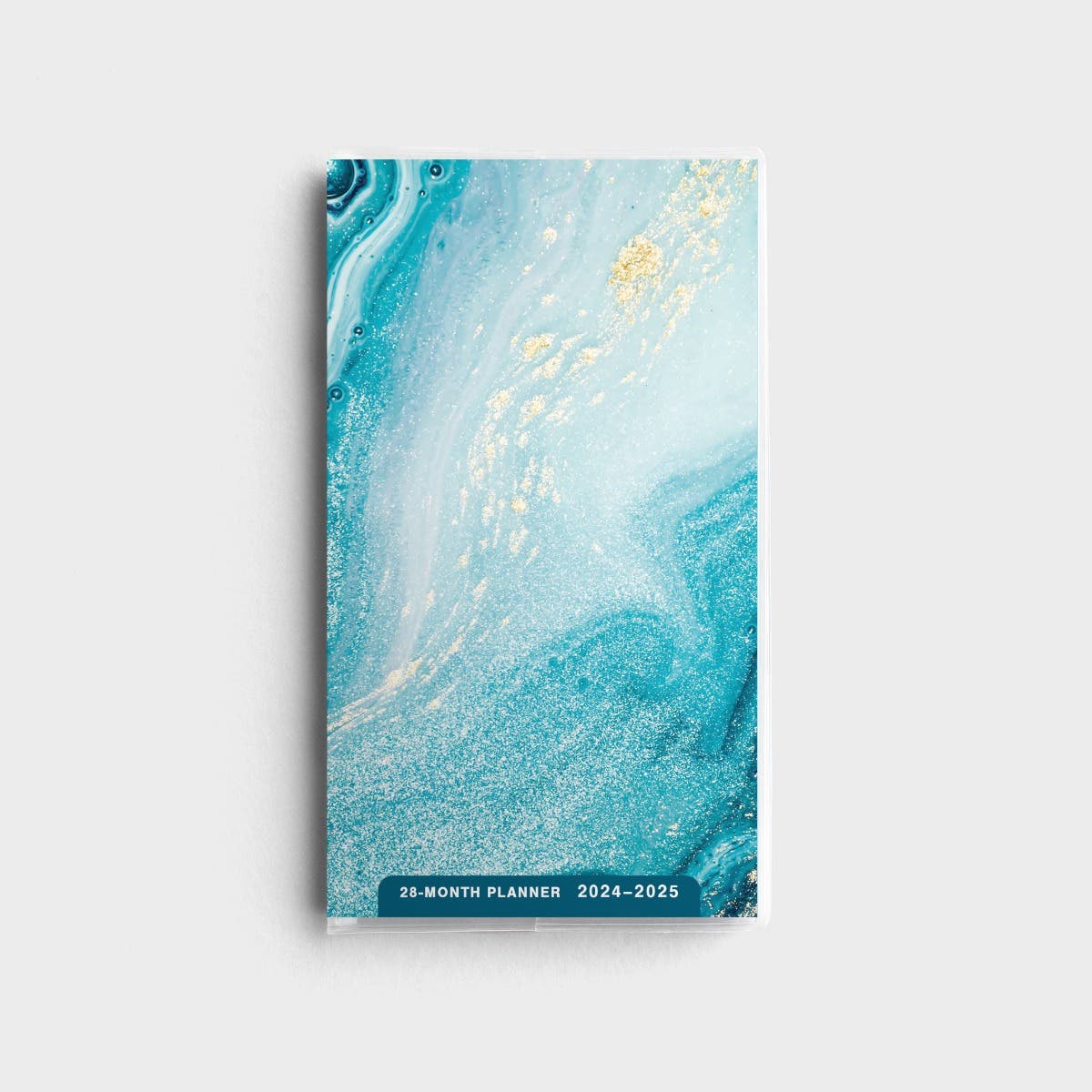 Blue and Gold Marble 28-Month 2024 Planner