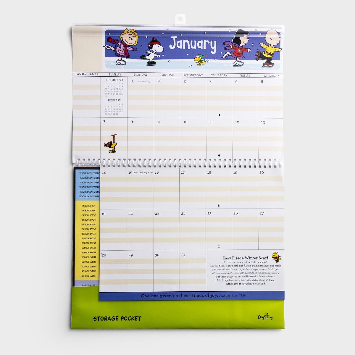 Peanuts 2024 Family Planner Calendars & Planners DaySpring