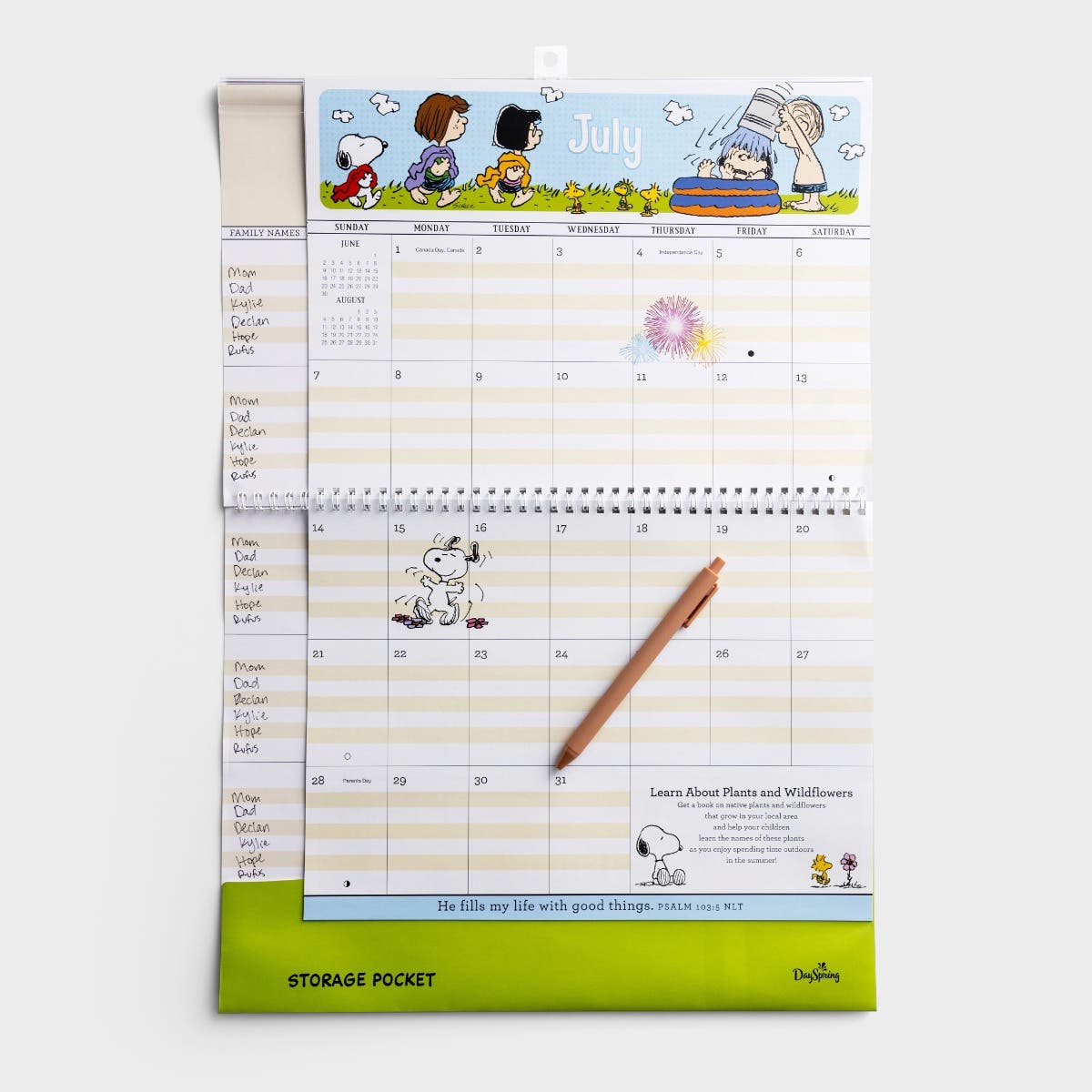 Peanuts 2024 Family Planner Calendars & Planners DaySpring