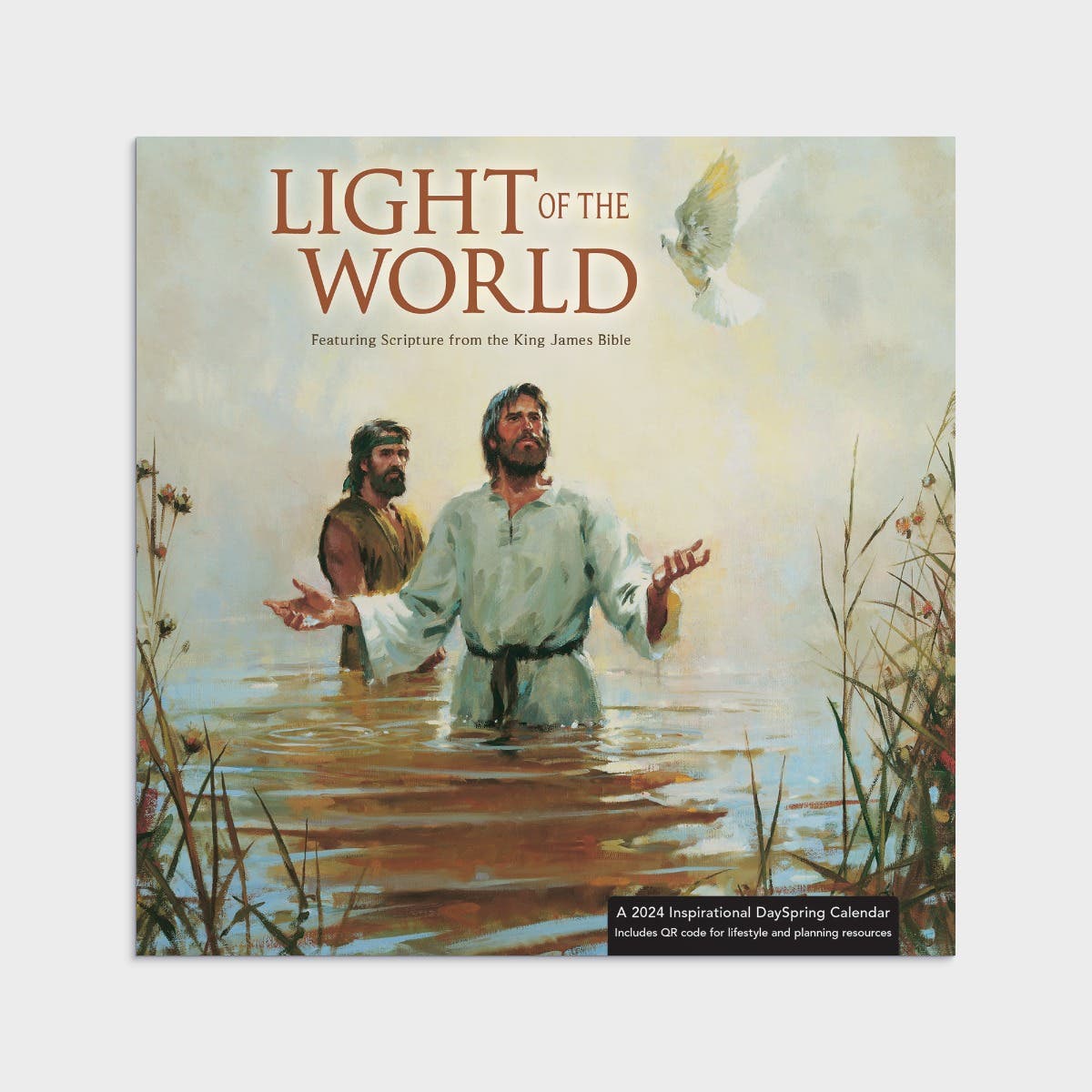 Light of the World 2024 Premium Wall Calendar Featuring Scripture from the King James Version