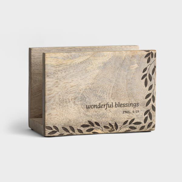 Mary & Martha - Wonderful Blessings Napkin Holder