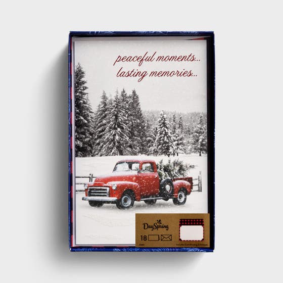 Peaceful Moments, Lasting Memories - 18 Christmas Boxed Cards, NLT